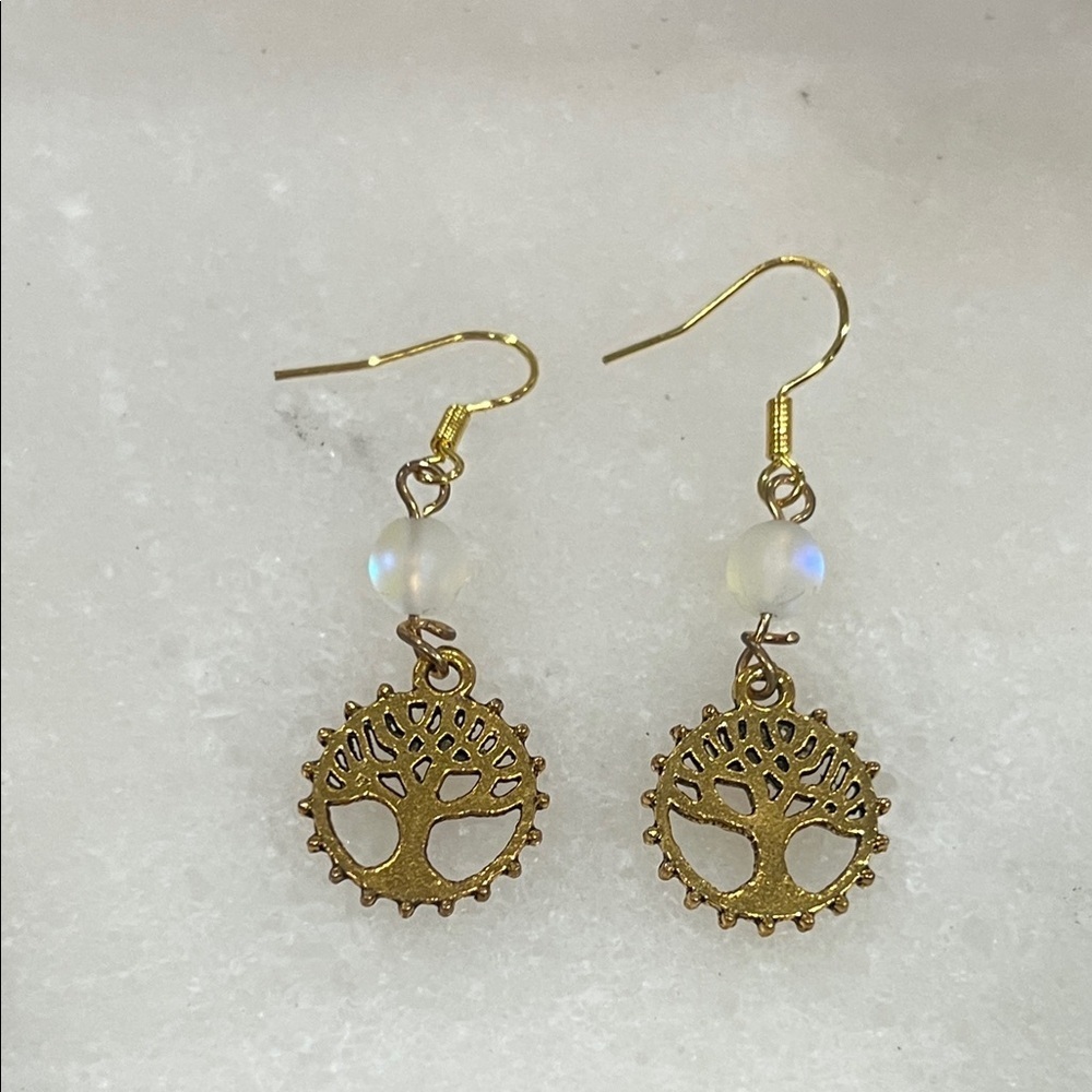 Gold Tree of Life Earrings